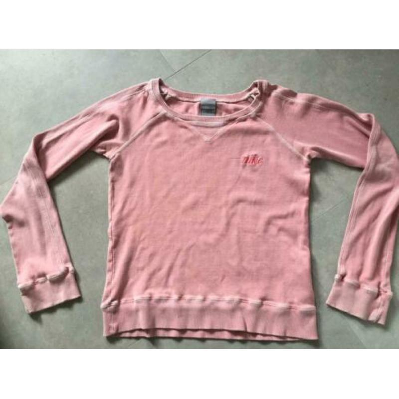 Nike sweater vintage look ~licht roze ~maat M