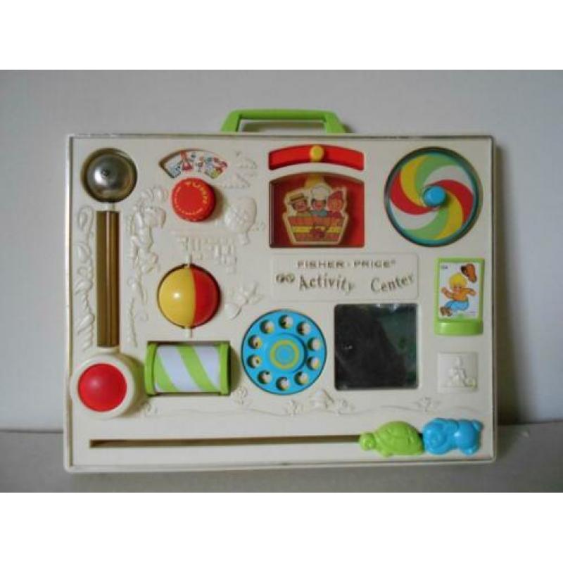 Fisher Price speelgoed, activity center en radio, vintage