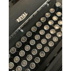 Antiek Royal typemachine - zwart brocant