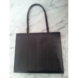 Vintage handtas van hagedisleer te koop