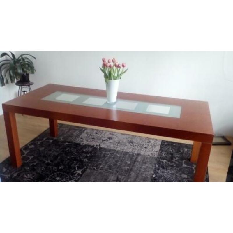 Te koop: Teakhouten eettafel 200 X 90 cm