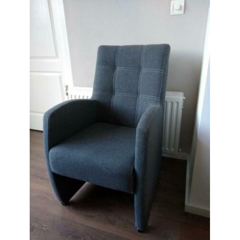 6 Eetkamerstoelen met wieltjes, stoelen met armleuning