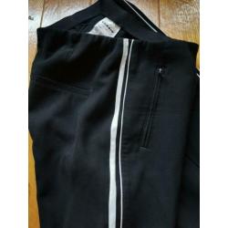 Cambio Ros zip zwarte Business 40 pantalon witte bies
