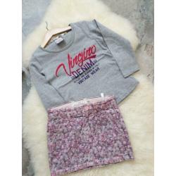 Maat 110 Meisjes Longsleeve met Rok setje
