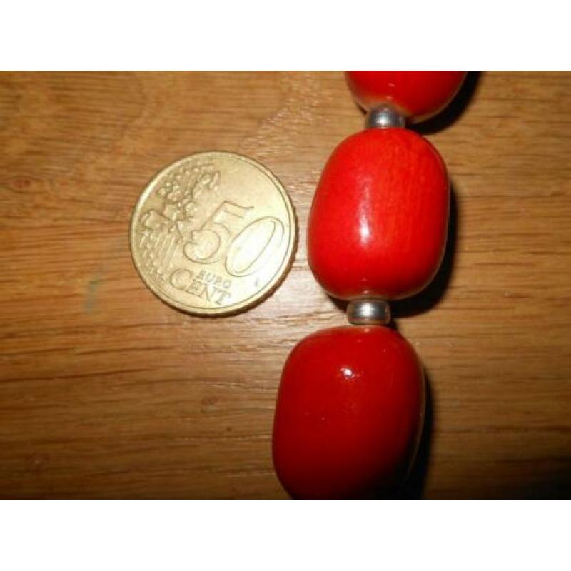 Elegante stijlvolle gele kralen hals ketting Nieuw