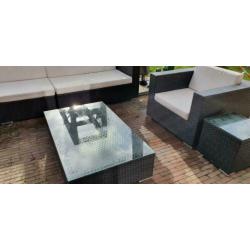 Antraciete loungeset 300x300 cm