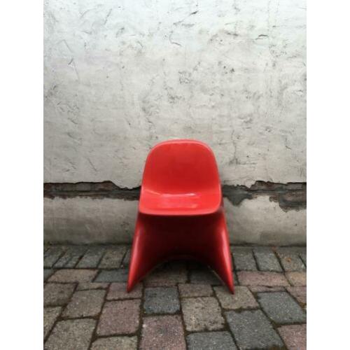 SALE: oud design Casalino 1 stoel, rode kinderstoel, vintage