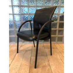 Leren Zwarte vergaderstoelen