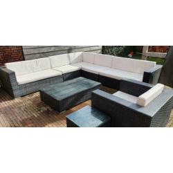 Antraciete loungeset 300x300 cm