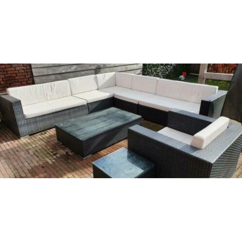 Antraciete loungeset 300x300 cm
