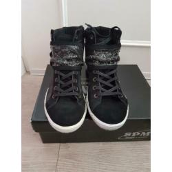 Z.G.A.N zwart echte suede sneakers maat 39