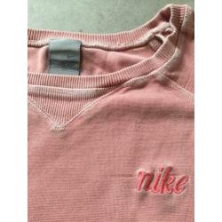Nike sweater vintage look ~licht roze ~maat M