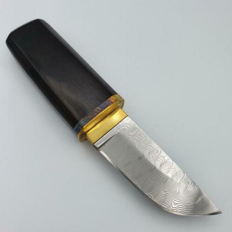 San Mai Damast Samurai Handgemaakt Custom mes / zakmes