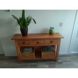 teak side table