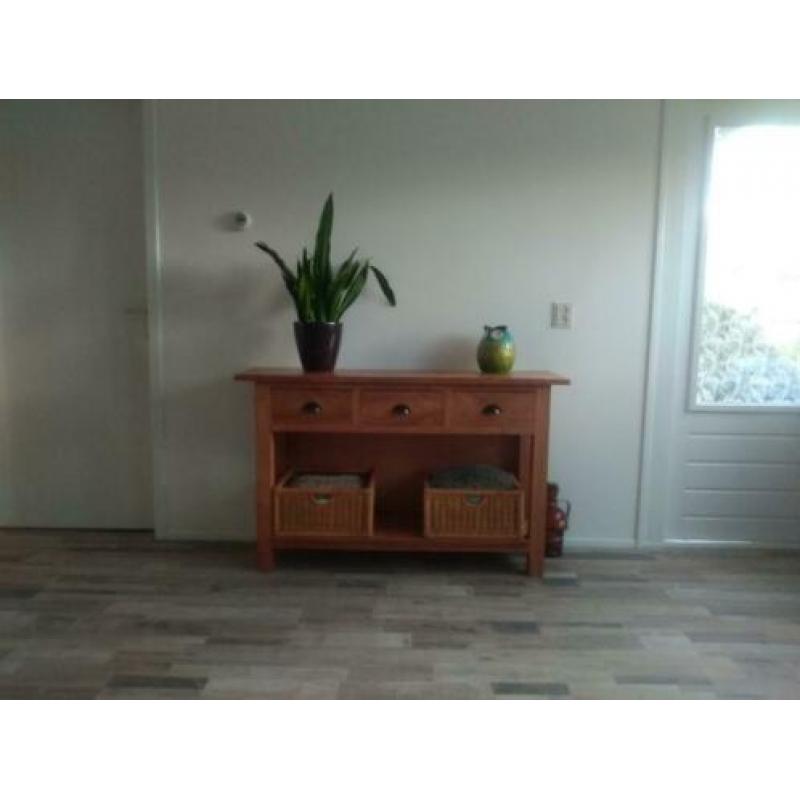 teak side table