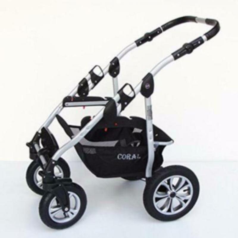 Kinderwagen 3 in 1 zwart/wit nu 299+bezorging compleet 1902
