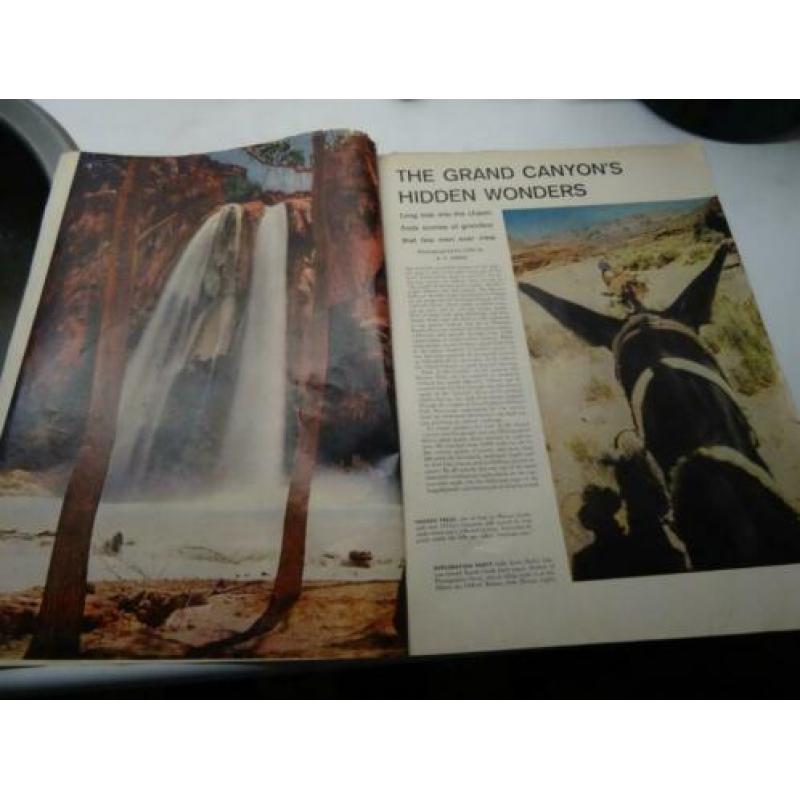 Deel uit oud tijdschrift usa over Grand Canyon zie foto s op