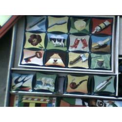 vintage spellendoos Mulder. 10 spellen
