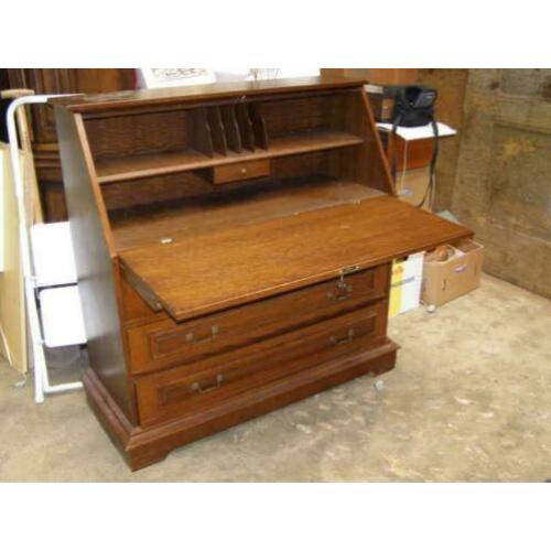 Eiken klep bureau (A19 1226) H