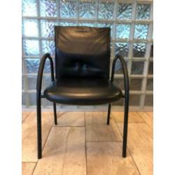 Leren Zwarte vergaderstoelen