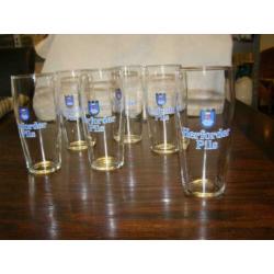 Zes Herforder bierglazen (A16 1328)
