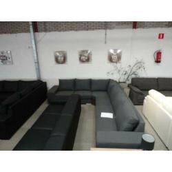 n561 donker grijs stof hoekbank