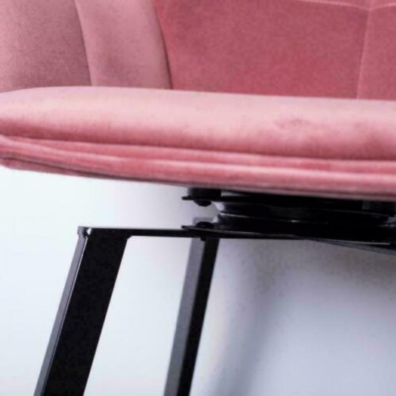 Barkruk Shannon Velvet Pink - Giga Meubel
