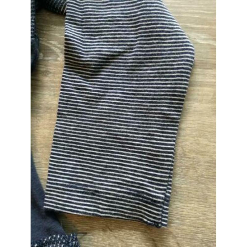 Zgan dirkje jurkje blauw wit mt 92