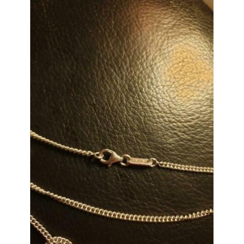 Mooie zilveren Zinzi ketting. Lengte 90 cm!!