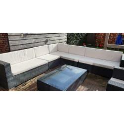 Antraciete loungeset 300x300 cm