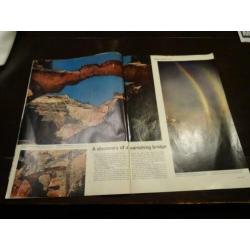 Deel uit oud tijdschrift usa over Grand Canyon zie foto s op