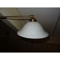 Antieke staande lamp messing