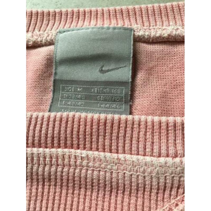 Nike sweater vintage look ~licht roze ~maat M