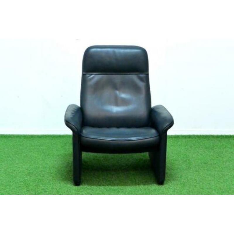 ZGAN donkerblauwe naklederen De Sede DS 50 relaxfauteuil