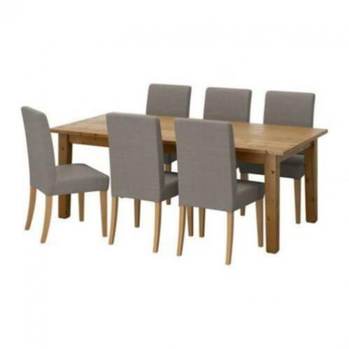 "Ikea Henriksdal 6 stoelen + 6 hoesen ( overige S
