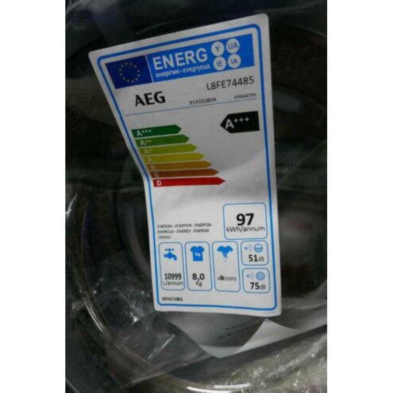 AEG L8FE74485 8 kilo wasmachine prosteam elders € 599