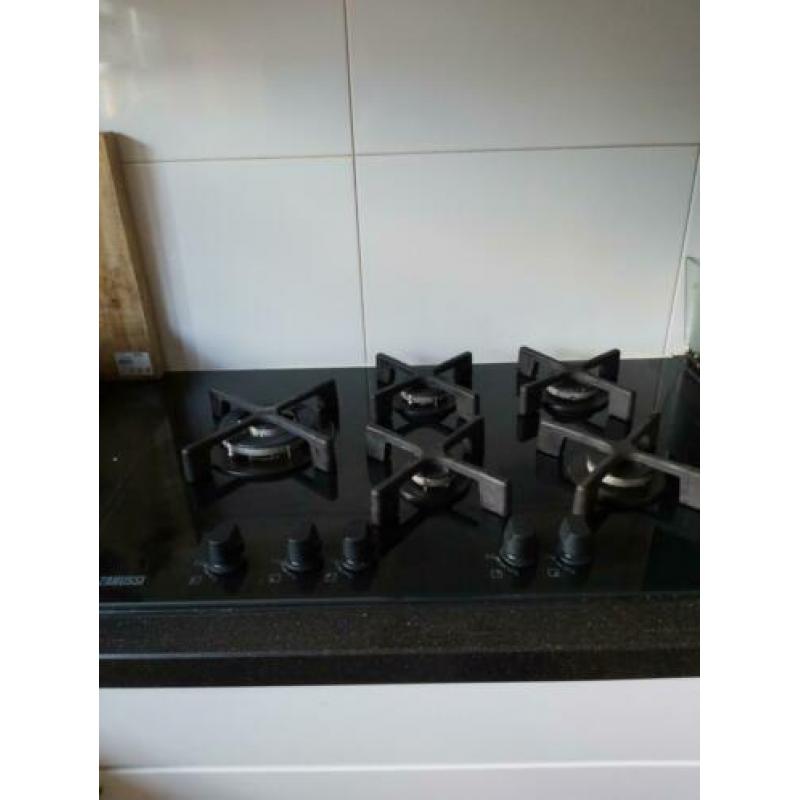 Gas op glas gasstel..gasfornuis