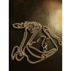 Mooie zilveren Zinzi ketting. Lengte 90 cm!!
