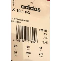 Adidas voetbalschoenen blauw (maat 44)