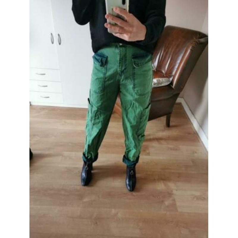 Stoer acid broek 38 hoge taille