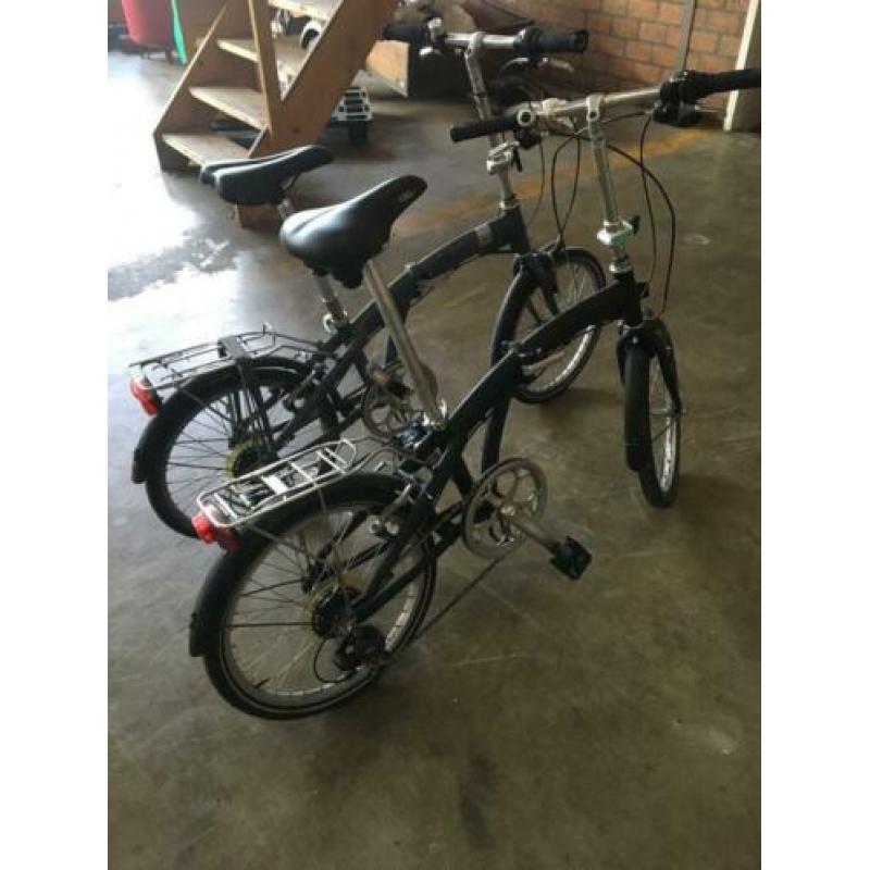 2 vouwfietsen met versnelling