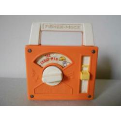 Fisher Price speelgoed, activity center en radio, vintage