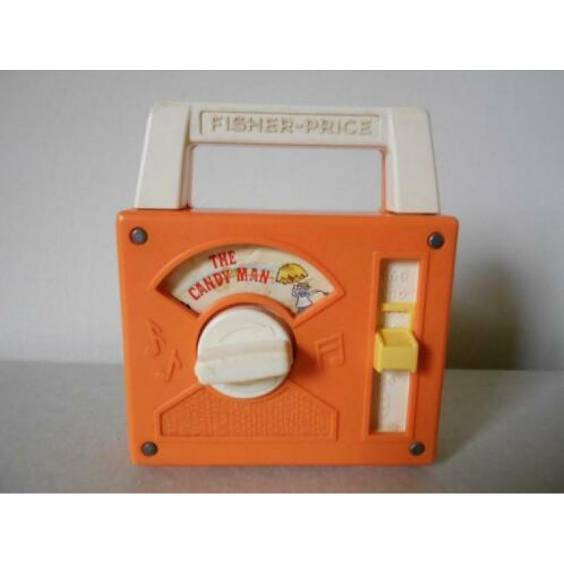 Fisher Price speelgoed, activity center en radio, vintage