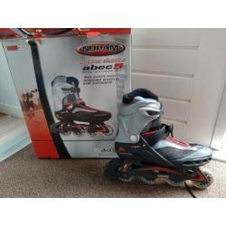 Mooie Inlineskates zo goed als nieuw, Nijdam maat 45