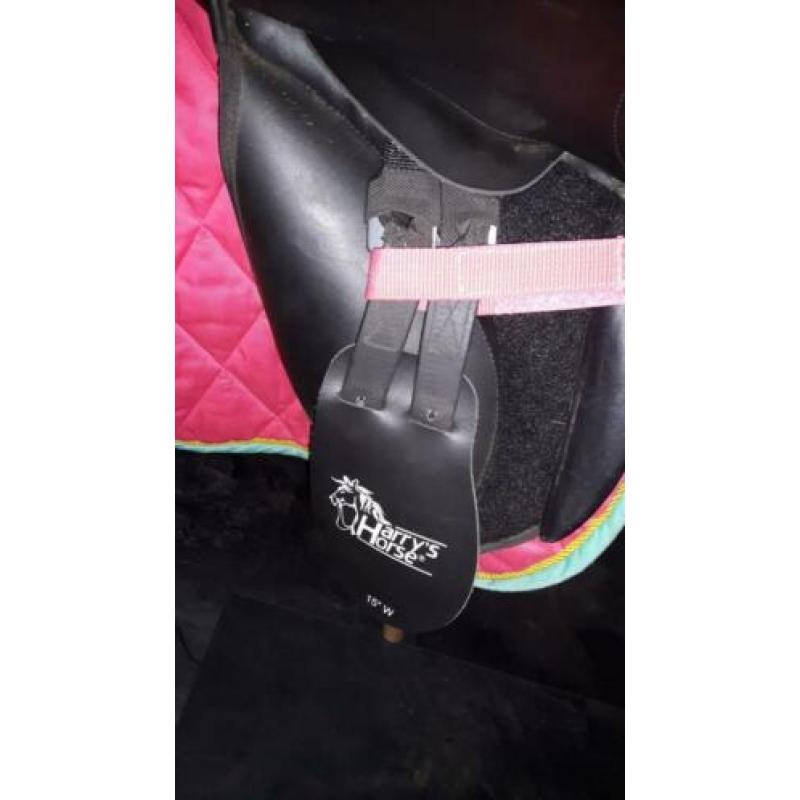 15 inch HH vzh pony zadel met verwisselbare boom!