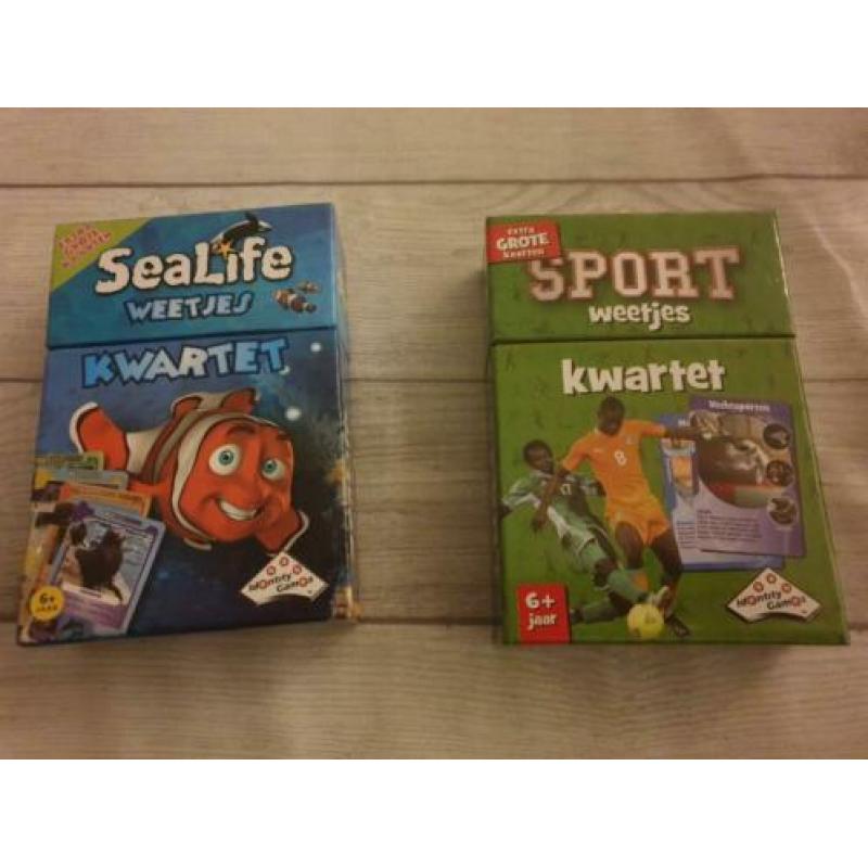 2 keer kwartetspel identity games sport weetjes en sealife