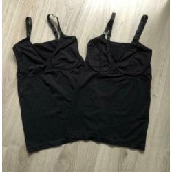 2 voedingsbh’sNoppies en Prenatal + 2 voedingshemden + short