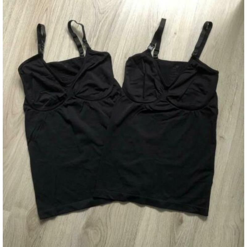 2 voedingsbh’sNoppies en Prenatal + 2 voedingshemden + short