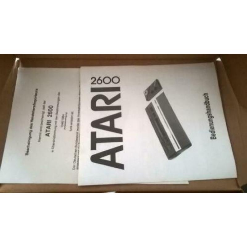 Spelcomputer Atari 2600 Doos + 7 spellen Compleet ALS NIEUW