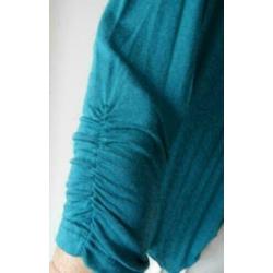 Zeegroen BIJENKORF Fashion a-symetrisch ZGAN stretch jurk M